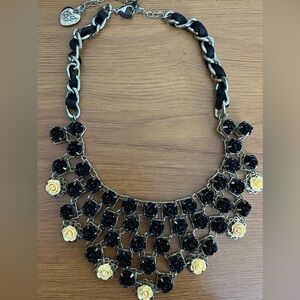 Betsy Johnson rose necklace